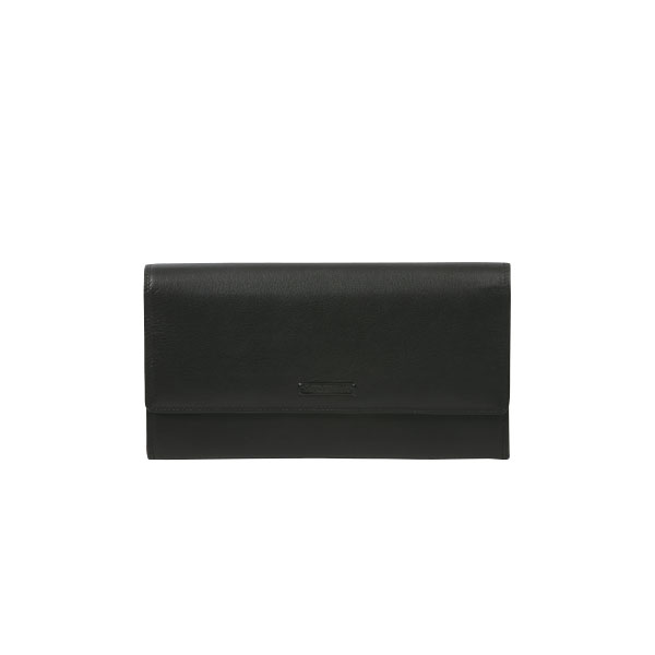 Black Nappa Leather Wallet 7243BLK - Modapelle Direct