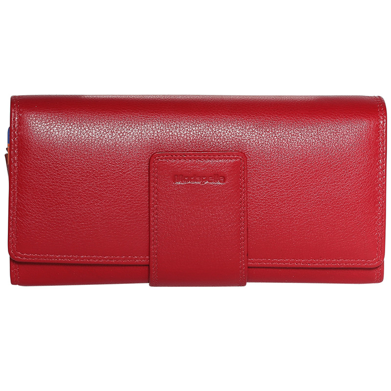 Leather 2018 Winter Red & Multi Coloured Wallet 7323RMU - Modapelle Direct