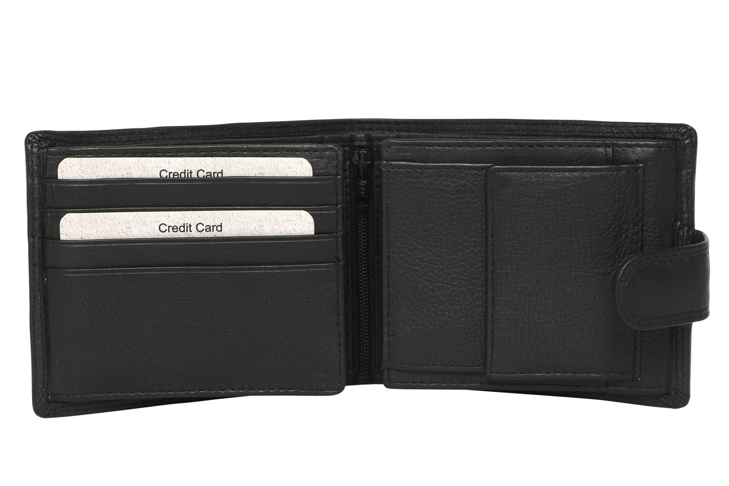 Men's Leather Wallet 5036 Black - Modapelle Direct